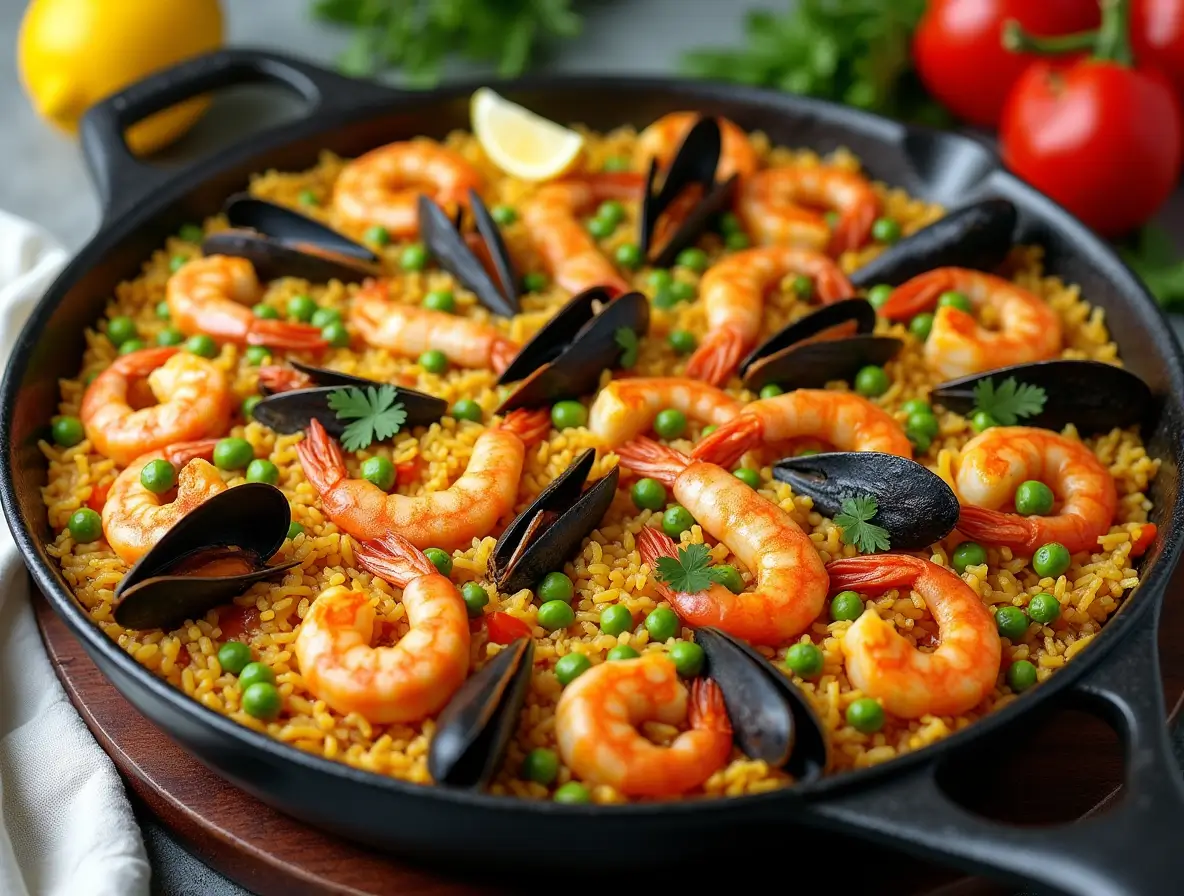 Spanish Paella Recipe Authentic Flavorful Seafood Dish