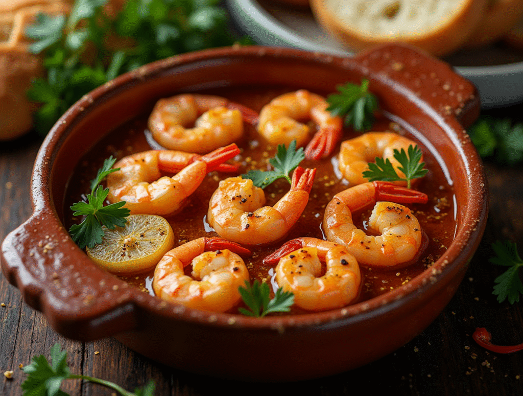 Spanish garlic shrimp Recipe